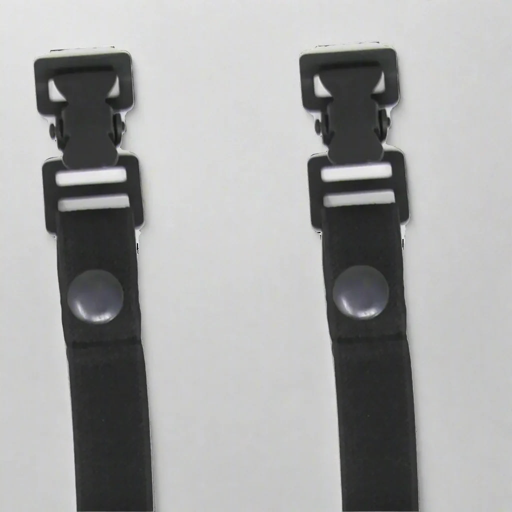 Black Snap Motorcycle Riding Pant Tie Down