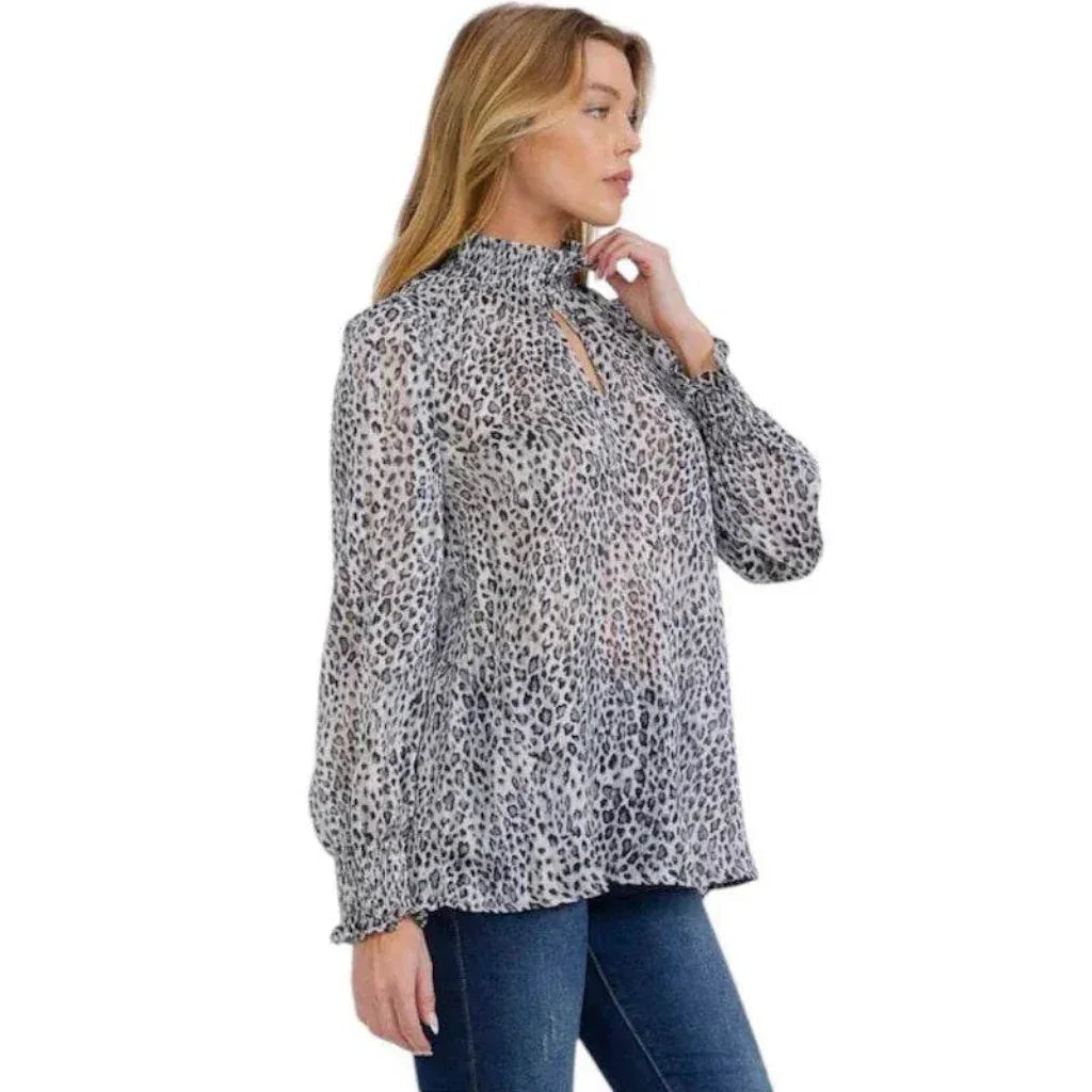 Blouse imprimée léopard
