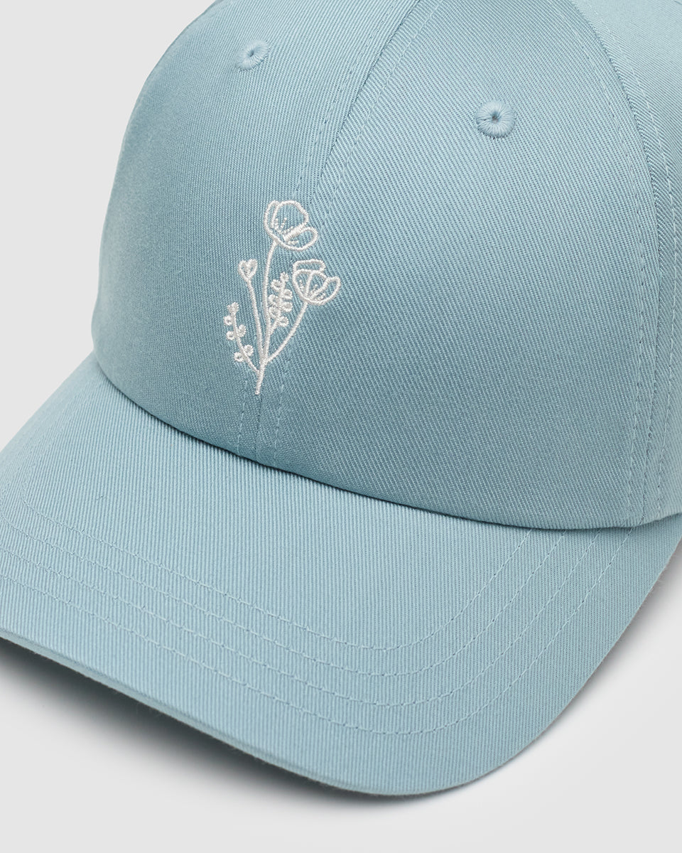 Flower Embroidery Peak Hat