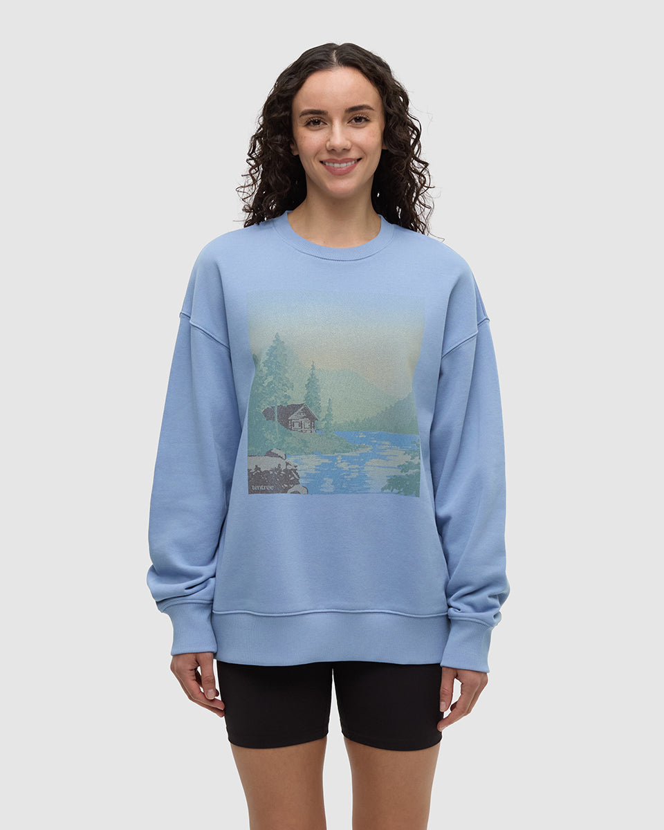 Washed Lakeshore Relaxed Crew
