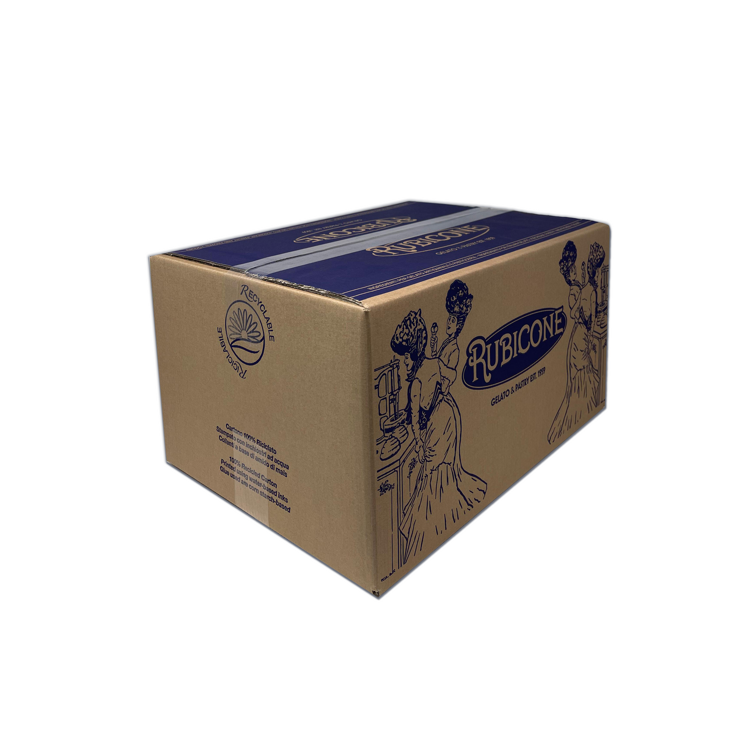 Black Hawaii Ready Base for Gelato & Soft Serve - Case of 8 x 1.45 KG bags - Rubicone Canada - Ships Free Within Canada on Orders Above CAD $199