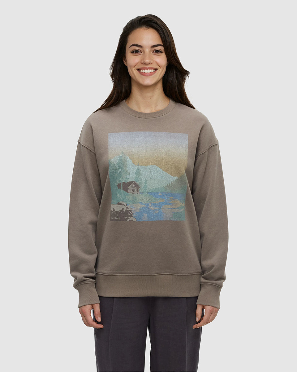 Washed Lakeshore Relaxed Crew