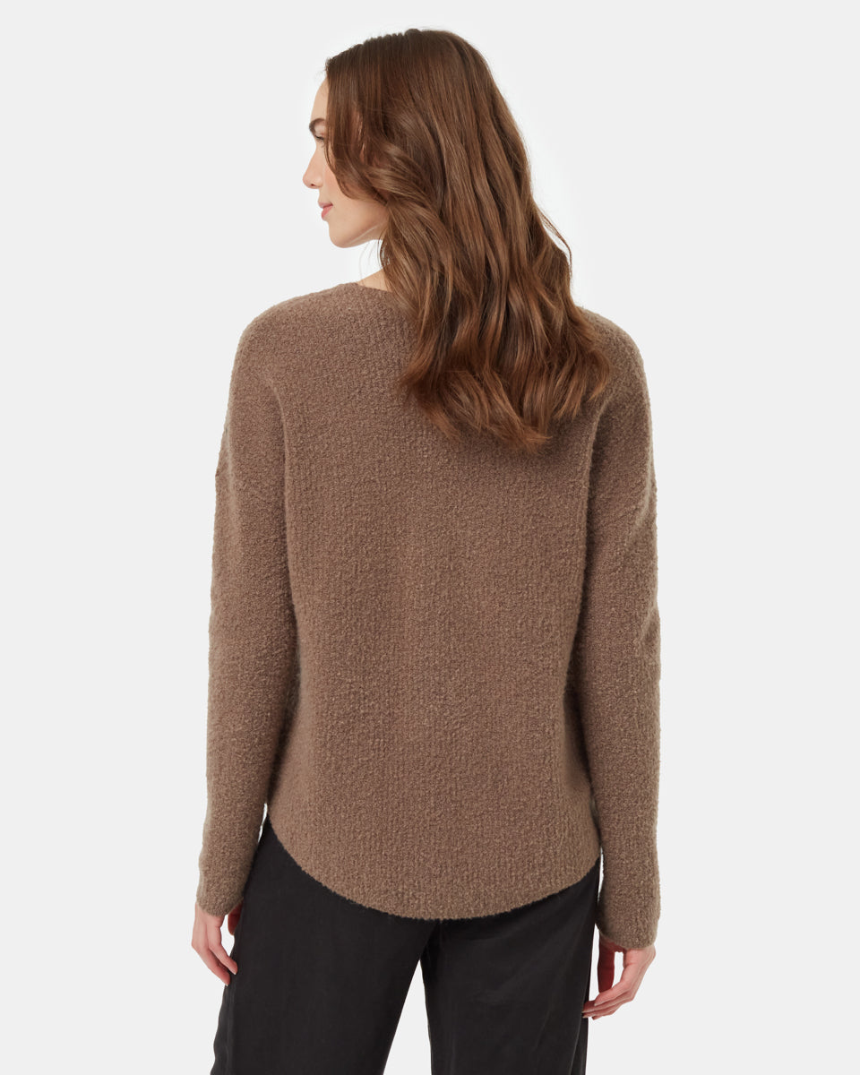 Highline Fuzzy V-Neck Sweater