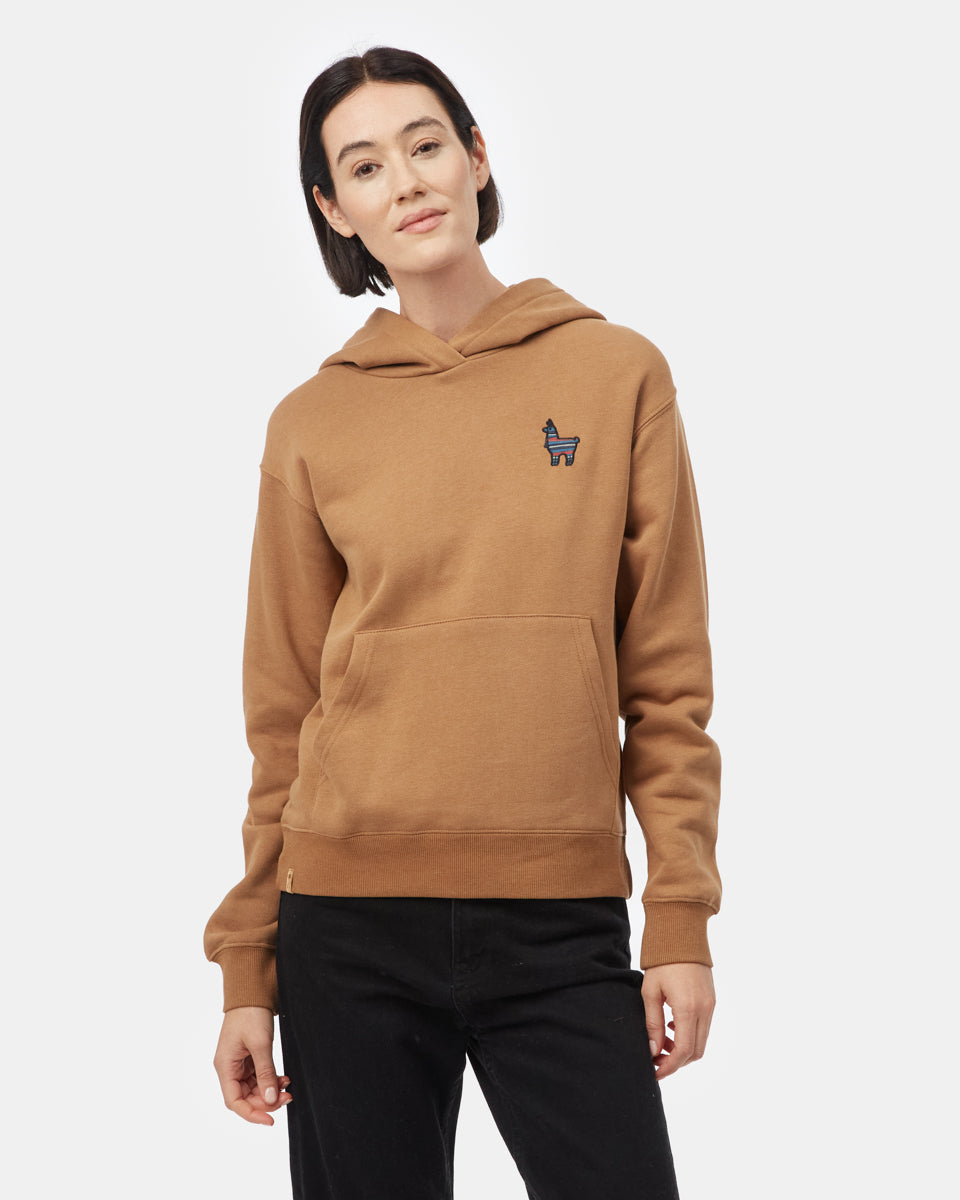 Peru Embroidered Llama Hoodie