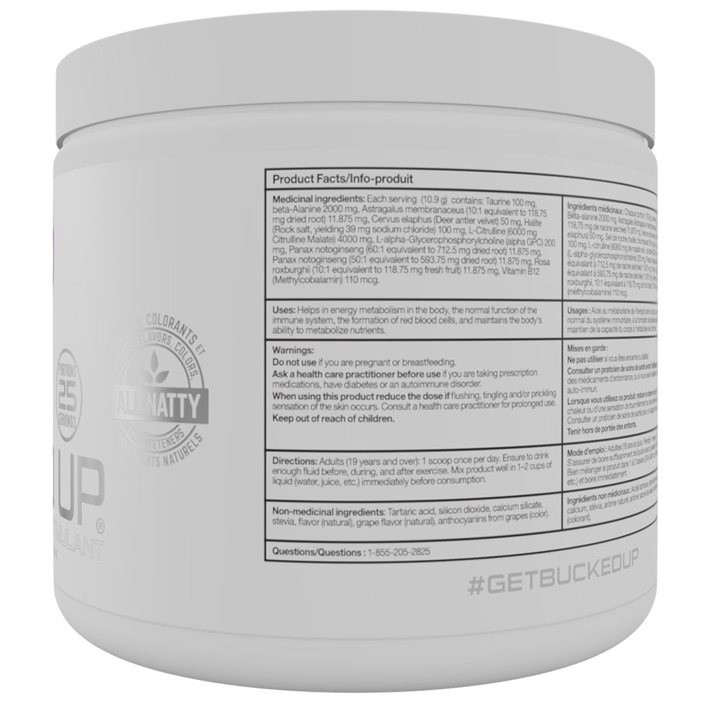 Bucked Up BUCKED UP STIM-FREE, 25 Servings
