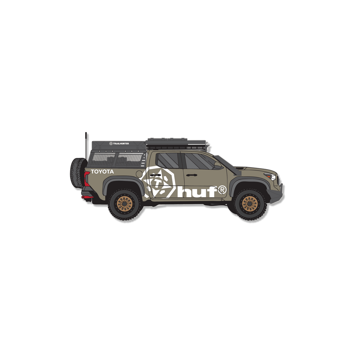 HUF x Toyota Trailhunter 'Tacoma' Sticker - Multi