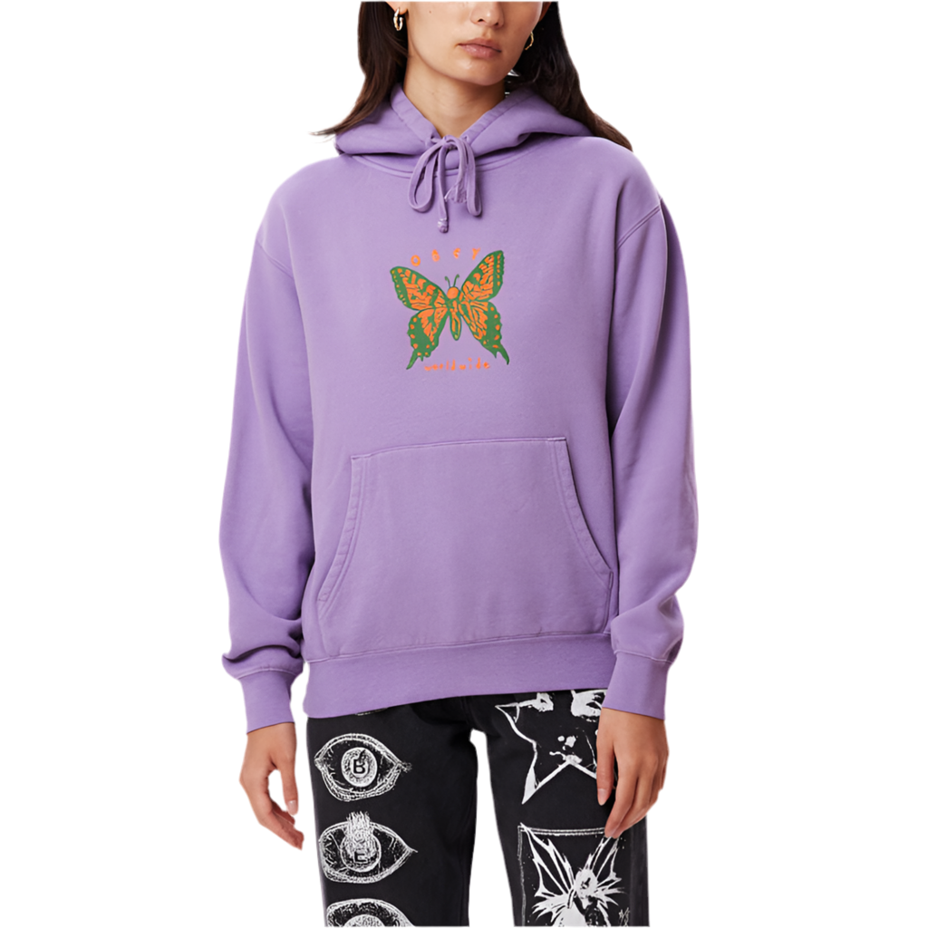 Obey 'Social Butterfly' Hoodie - Lavender Silk (Women’s)