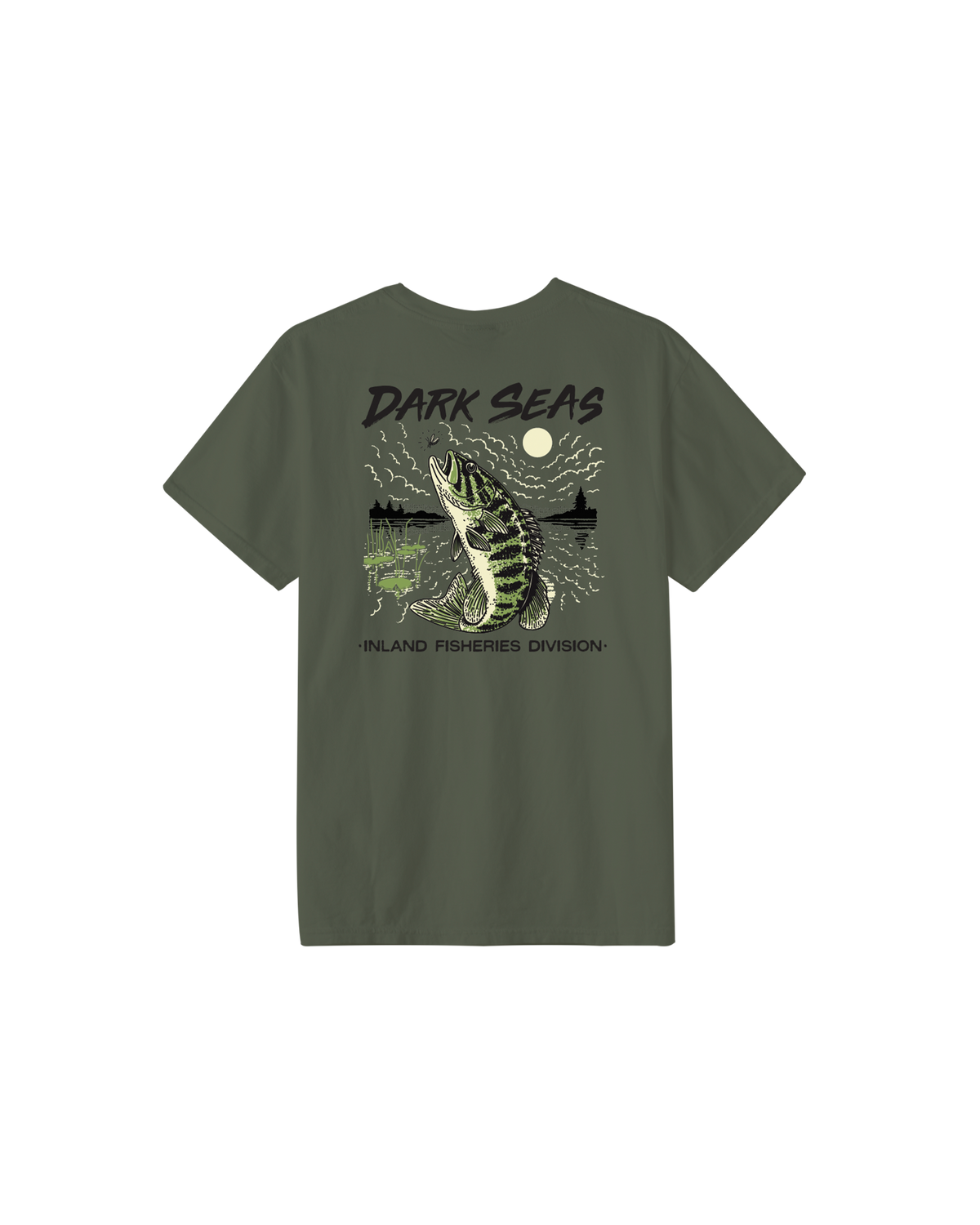 Dark Seas 'Small Mouth' Tee - Bronze Green