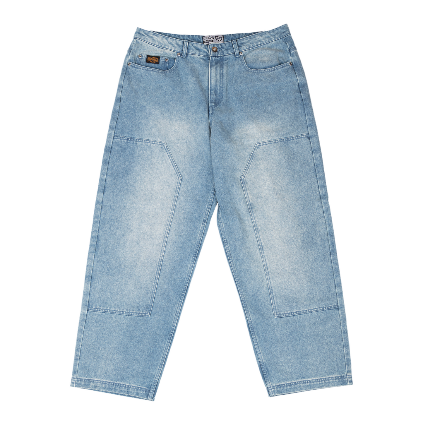 Frosted Skateboards 'Carpenter' Baggy Jeans - Sunset Blue