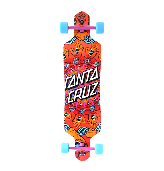 Santa Cruz 'Mandala Hand' Complete Longboard - Orange