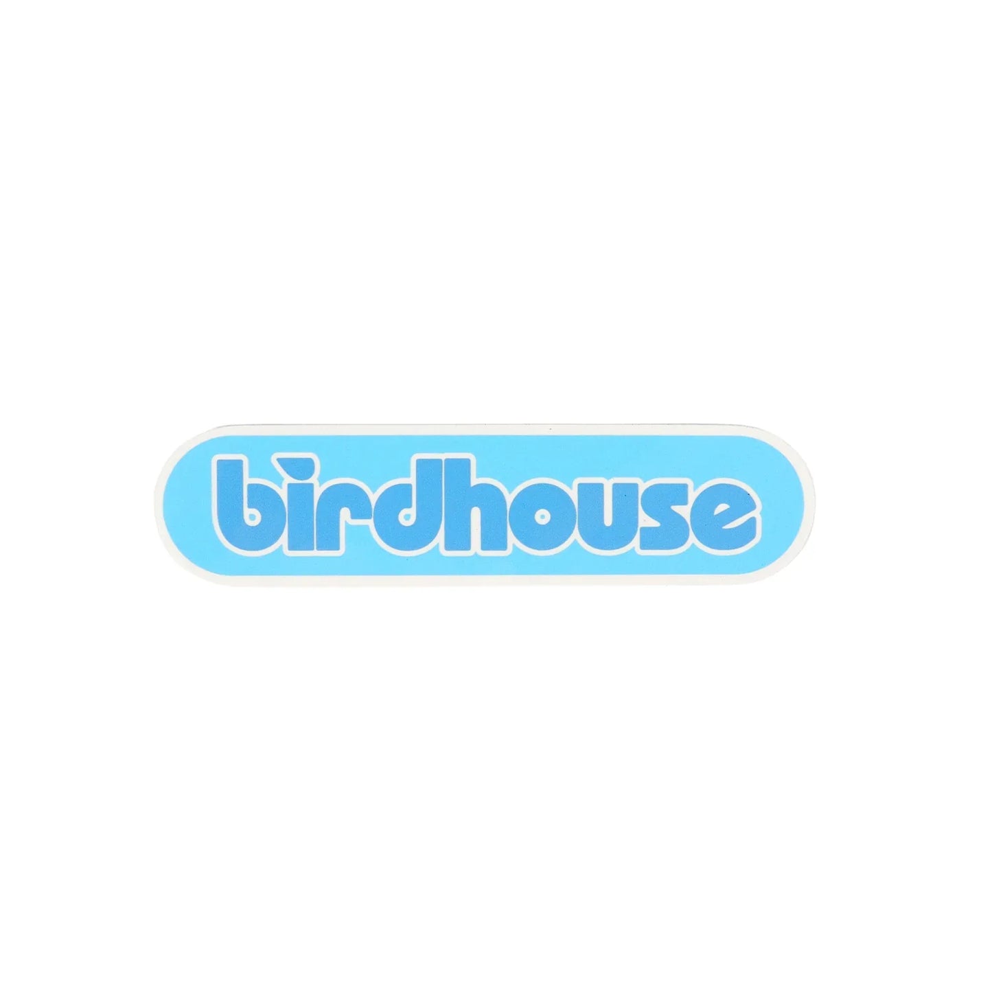 Birdhouse 'Oval Logo' Sticker - Blue