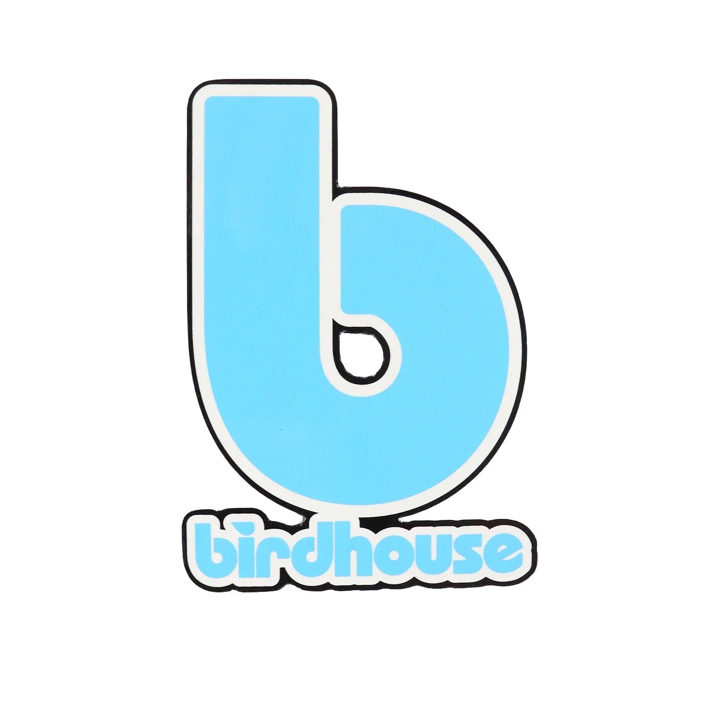 Birdhouse 'B Logo' Sticker - Blue