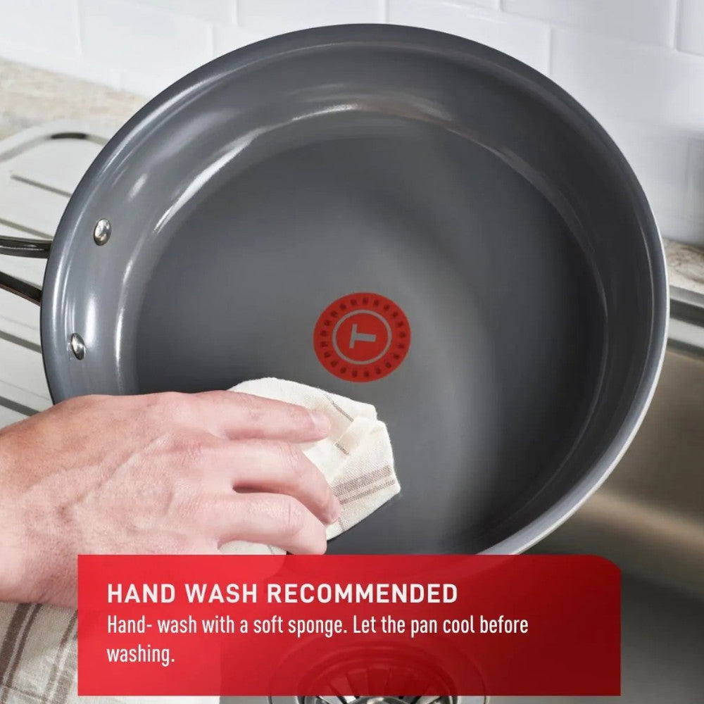 T-FAL C472SA74 Excellence Ceramic 10 Piece Ceramic Non-Stick Cookware - Blemished Package with Full Warranty