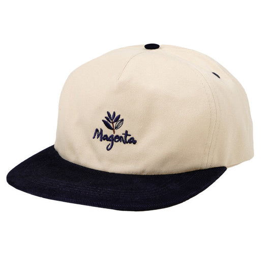 Magenta 'Québec' Snapback Cap - Beige
