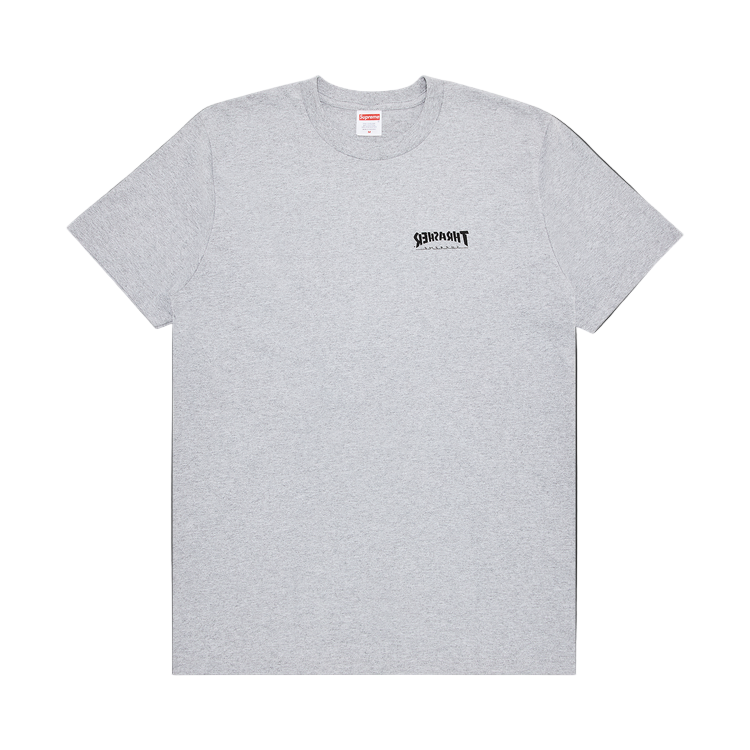 Supreme x Thrasher 'Cross' Tee - Heather Grey