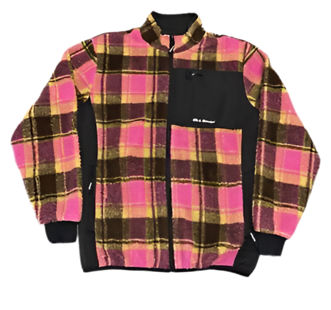 40’s & Shorties Fleece Jacket - Brown/Pink