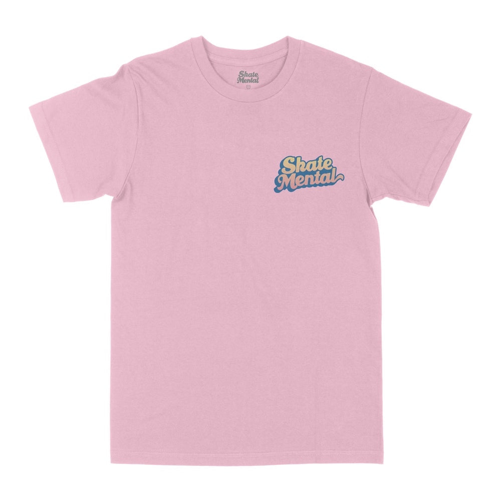 Skate Mental 'Gradient Script' Tee - Pink