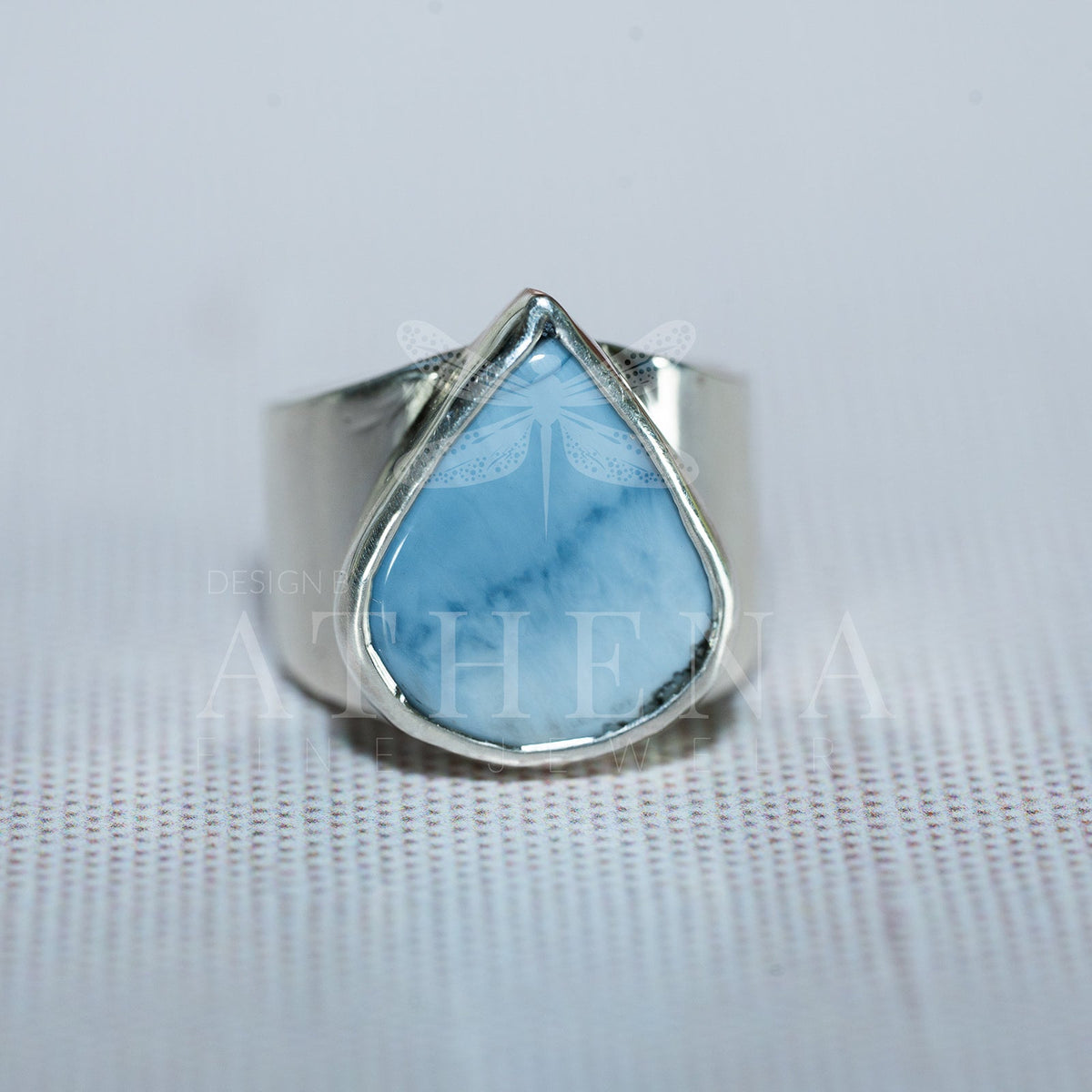 Sky - Blue Opal Ring — Sterling Silver, Bold Statement Piece