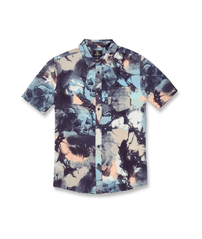 Volcom 'Skulli Print' Short Sleeve - Navy