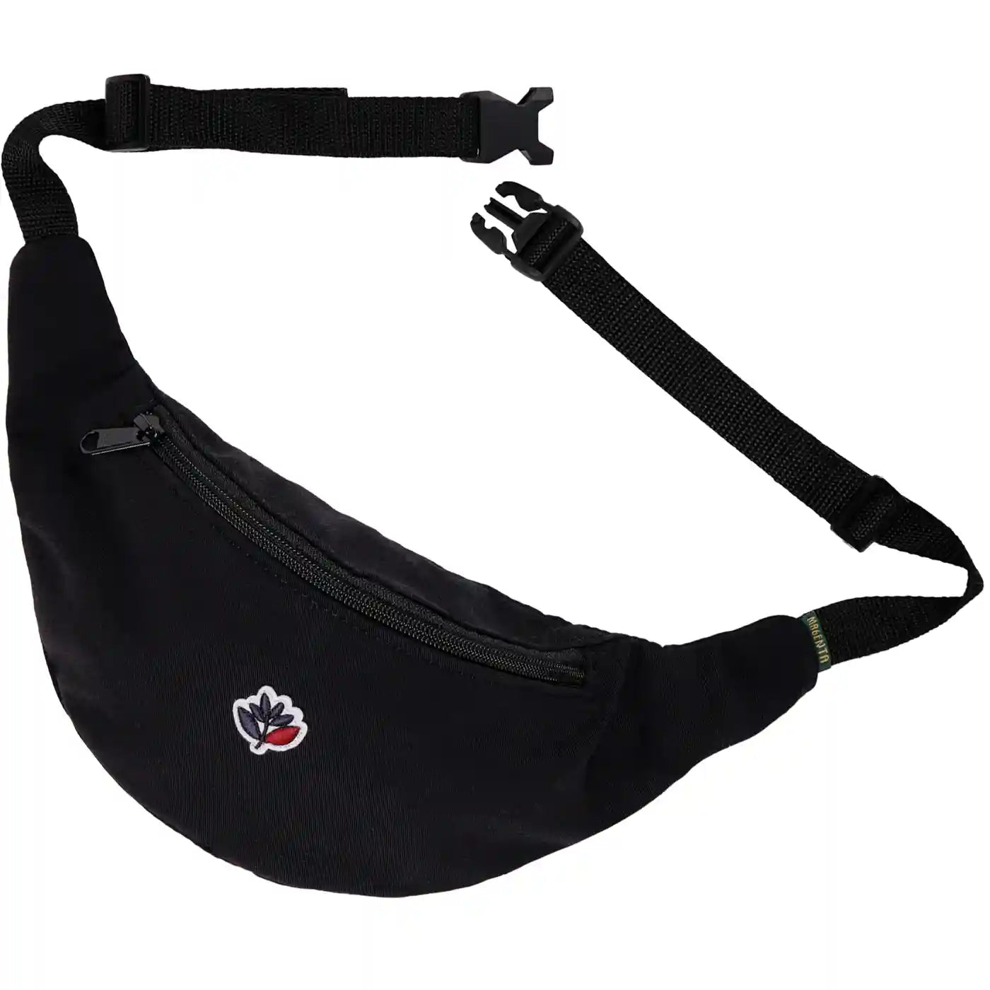 Magenta 'Hibiscus' Waist Bag - Black