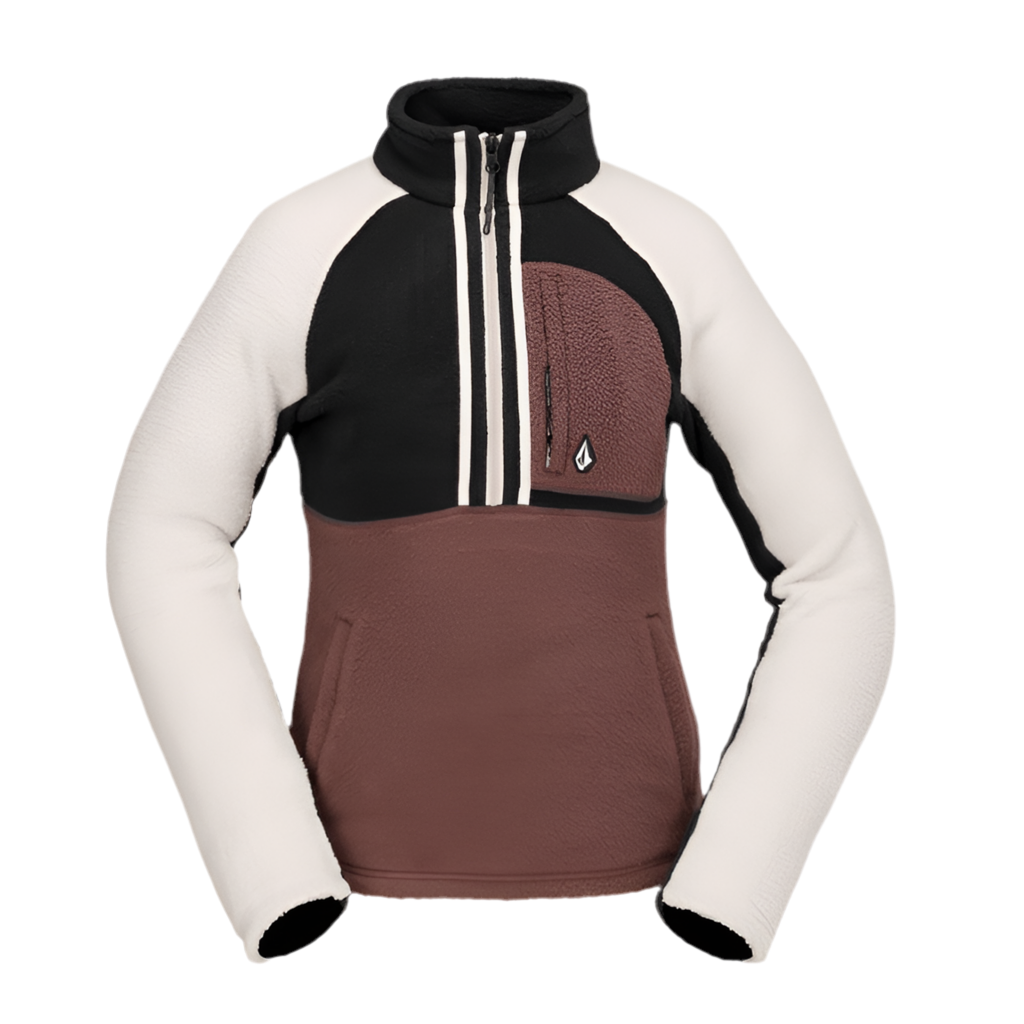Volcom 'Demi Half' Zipper Vest - Mahogany (Women's)