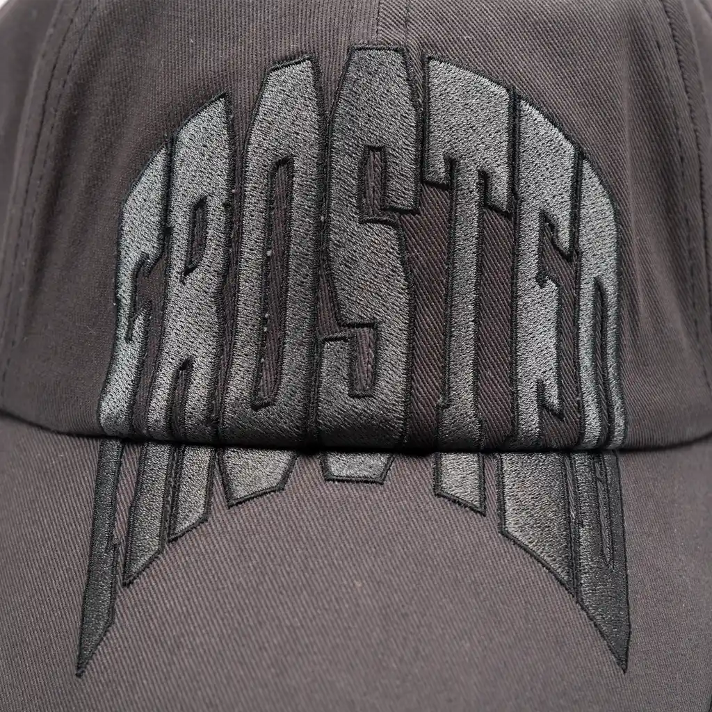 Frosted Skateboards 'Embroidery' Strapback Cap - Grey/Black