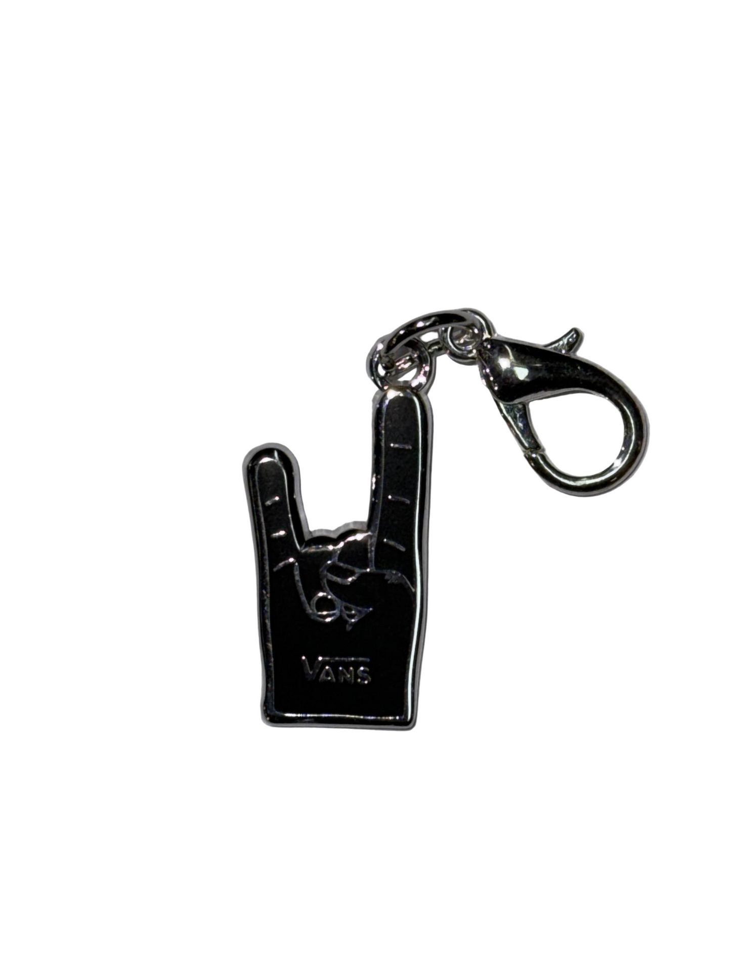 Vans 'Rock On' Small Keychain - Silver/Black