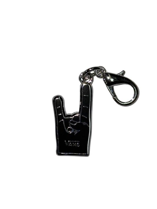 Vans 'Rock On' Small Keychain - Silver/Black