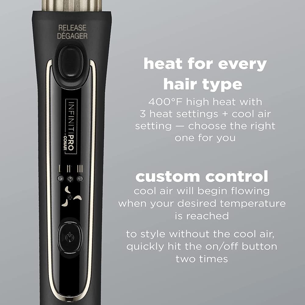 InfinitiPRO Conair CD2112C Cool Air Styler for Cascading Waves in Black