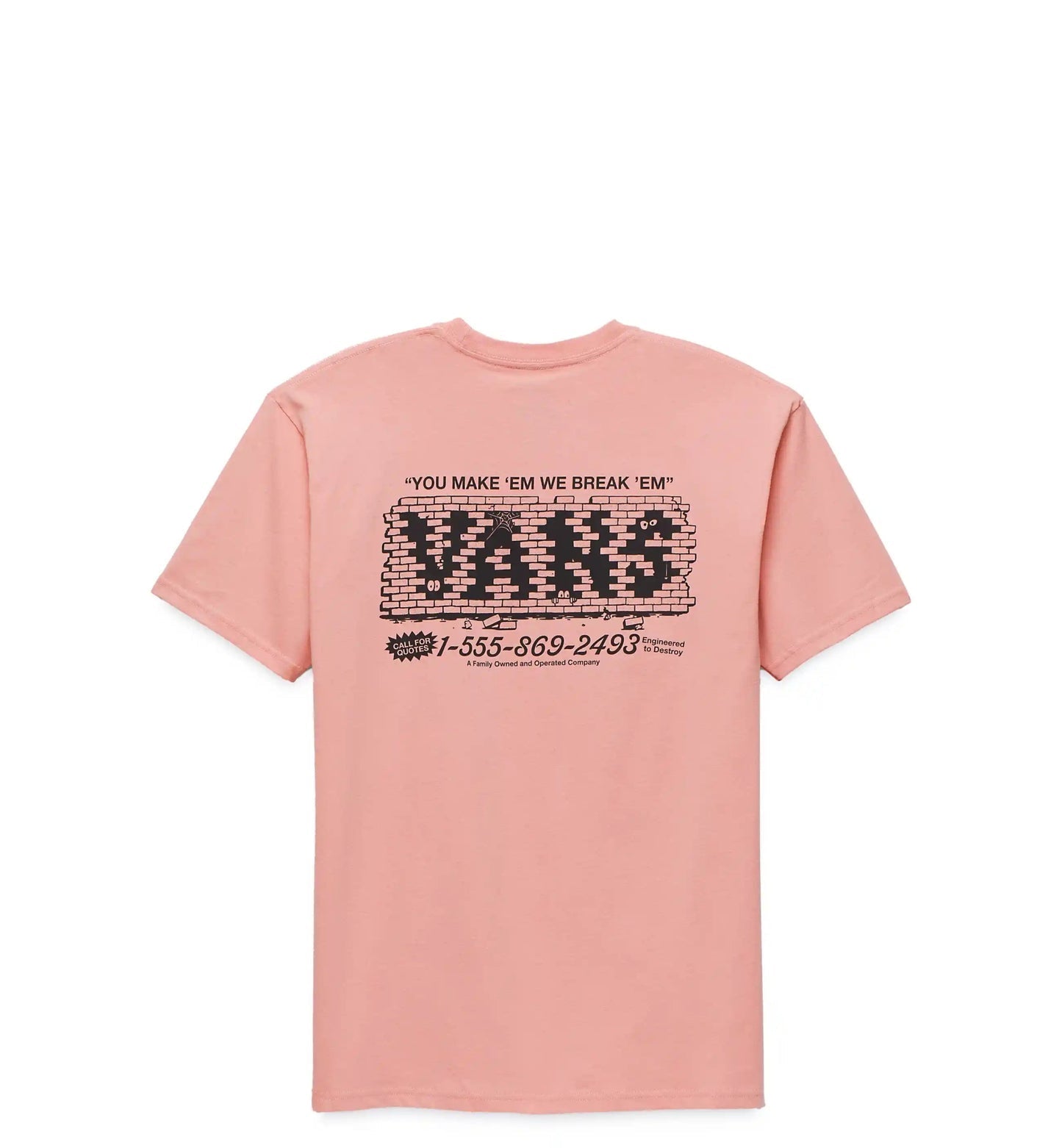 Vans 'Break Made SS' Tee - Pink Salmon