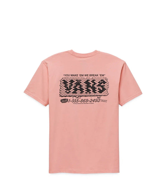 Vans 'Break Made SS' Tee - Pink Salmon
