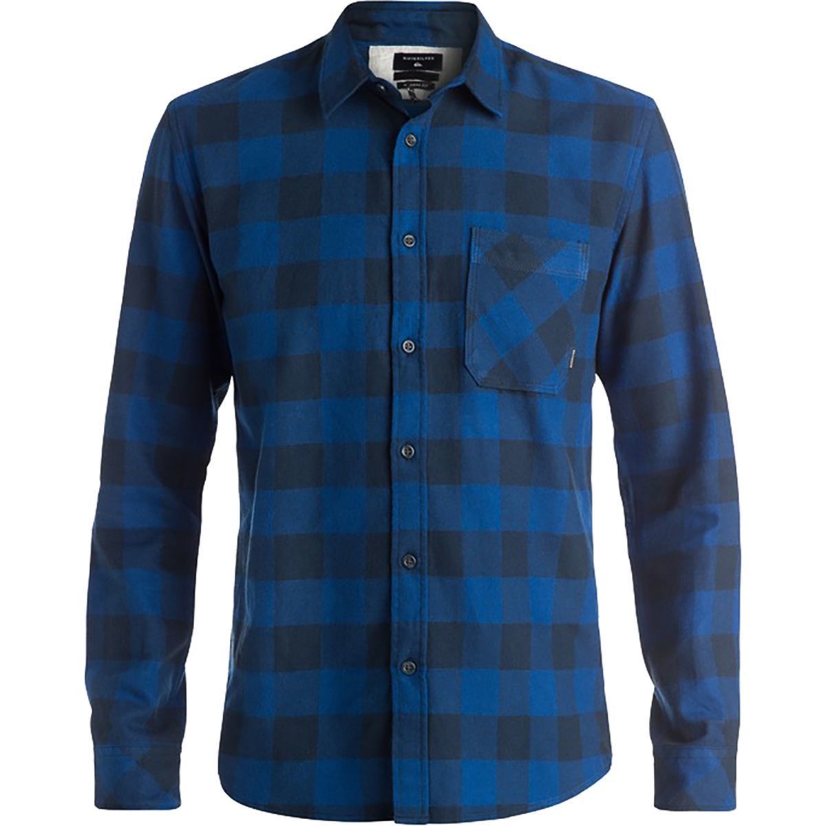 Quiksilver 'Motherfly' Flannel Shirt - Blue/Black (KIDS)