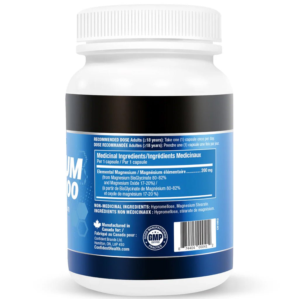 Confident Health MAGNESIUM 200, 240 VCaps