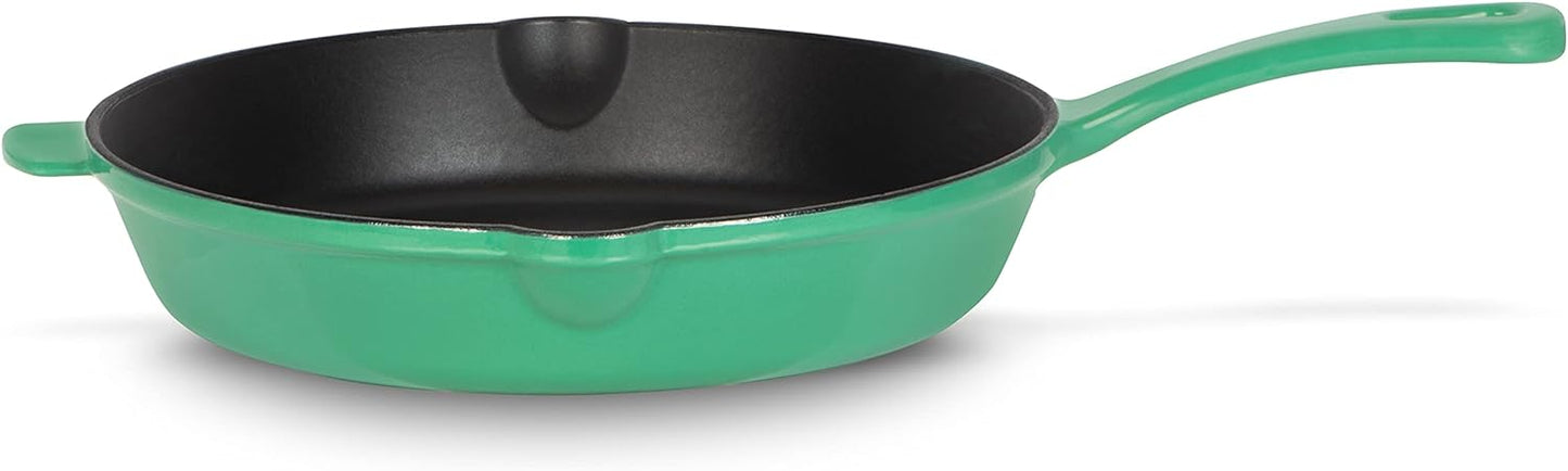 CUISINART CI22-24SGNC 10" (25cm) Cast Iron Round Fry Pan in Sea Green