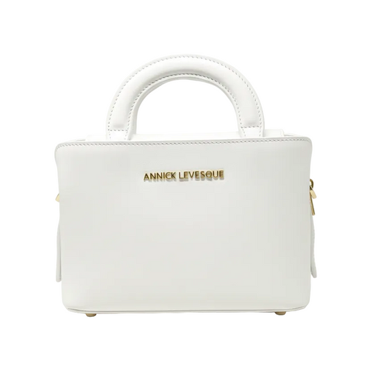 Petit sac à main deux en un, blanc | Clarence