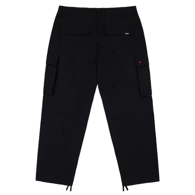 Loviah 'Paratrooper V2' Cotton Cargo Pants - Black