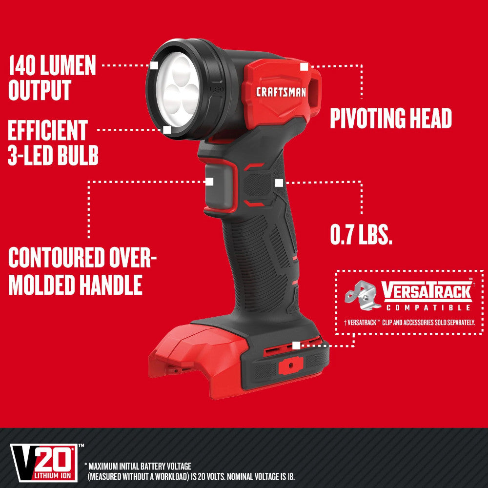 CRAFTSMAN CMCK600D2 V20* Cordless 6 Tool Combo Kit (2 Batteries) - Refurbished with Craftsman Warranty