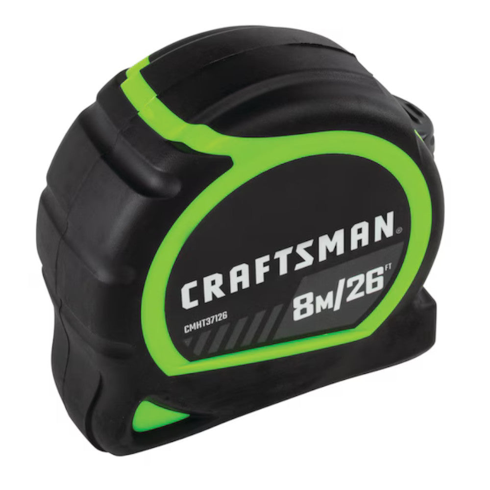 CRAFTSMAN 1 in. x 26 ft./8m High Visibility Tape Measure