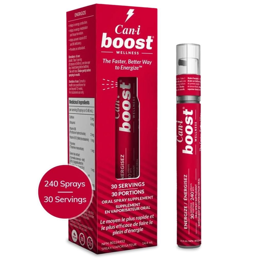 Can-i BOOST FAST-ACTING ORAL ENERGY VITAMIN SPRAY, 30 Servings