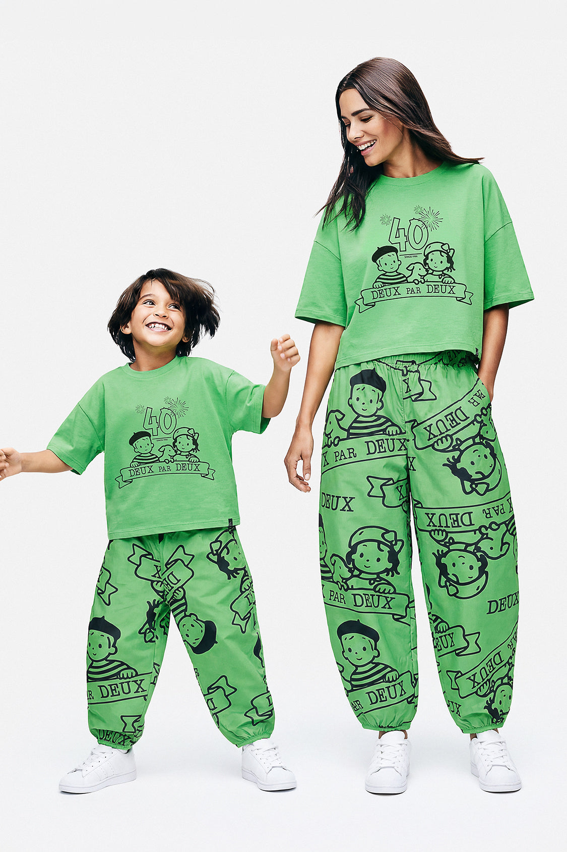 40Th Anniversary Printed Poplin Pant Green