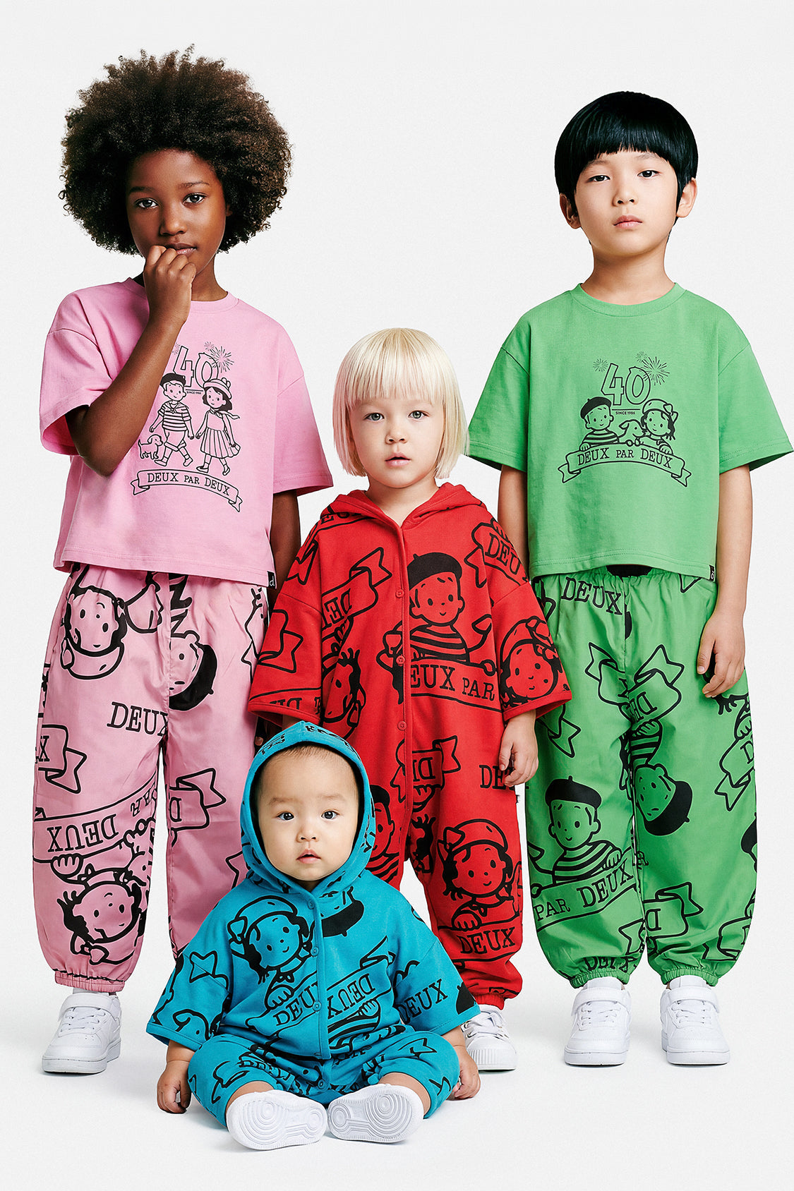 40Th Anniversary Printed Jersey One-Piece Poppy Red