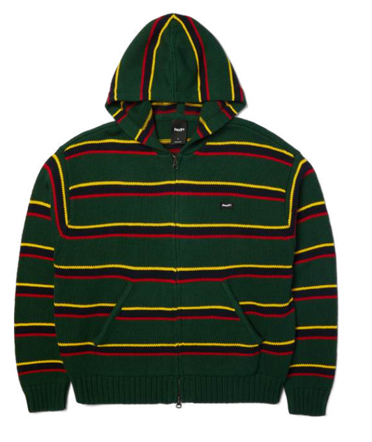 HUF 'Banks' Hooded Sweater - Sycamore