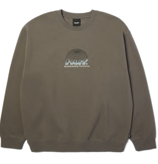 HUF 'Worldwide Network' Crewneck - Grey
