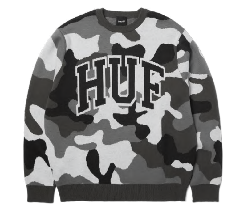 HUF 'Arc Jacquard' Crewneck - Camo