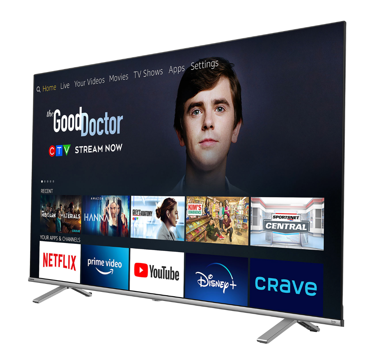 Téléviseur Toshiba 55" 4K UHD HDR LED intelligent Fire TV Edition (55C350NC)