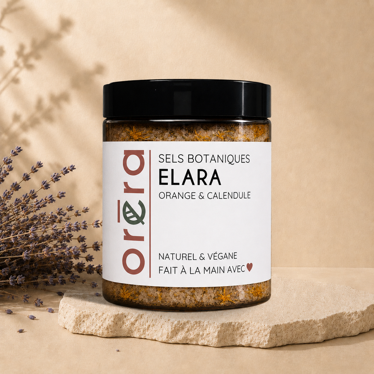Sels de bain orange et calendula