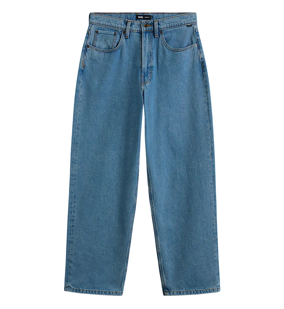 Vans 'Check-5' Baggy Jeans - Stonewashed Blue (Black Patch)