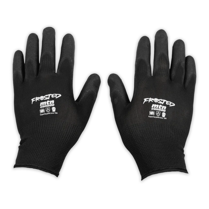 Frosted Skateboards x MTN Coated Gloves - Black