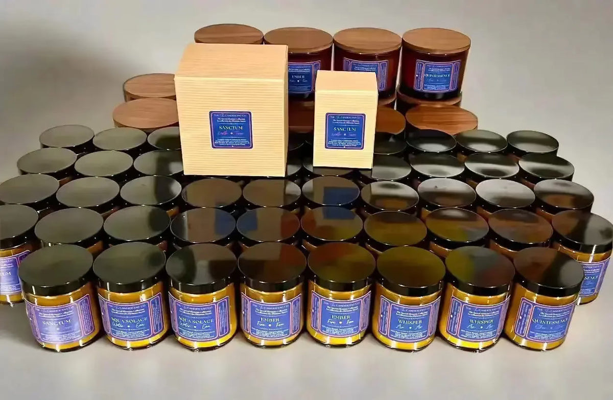 Bougie Quintessence – Lumineuse, cire de coco et d’abricot | Élément Éther