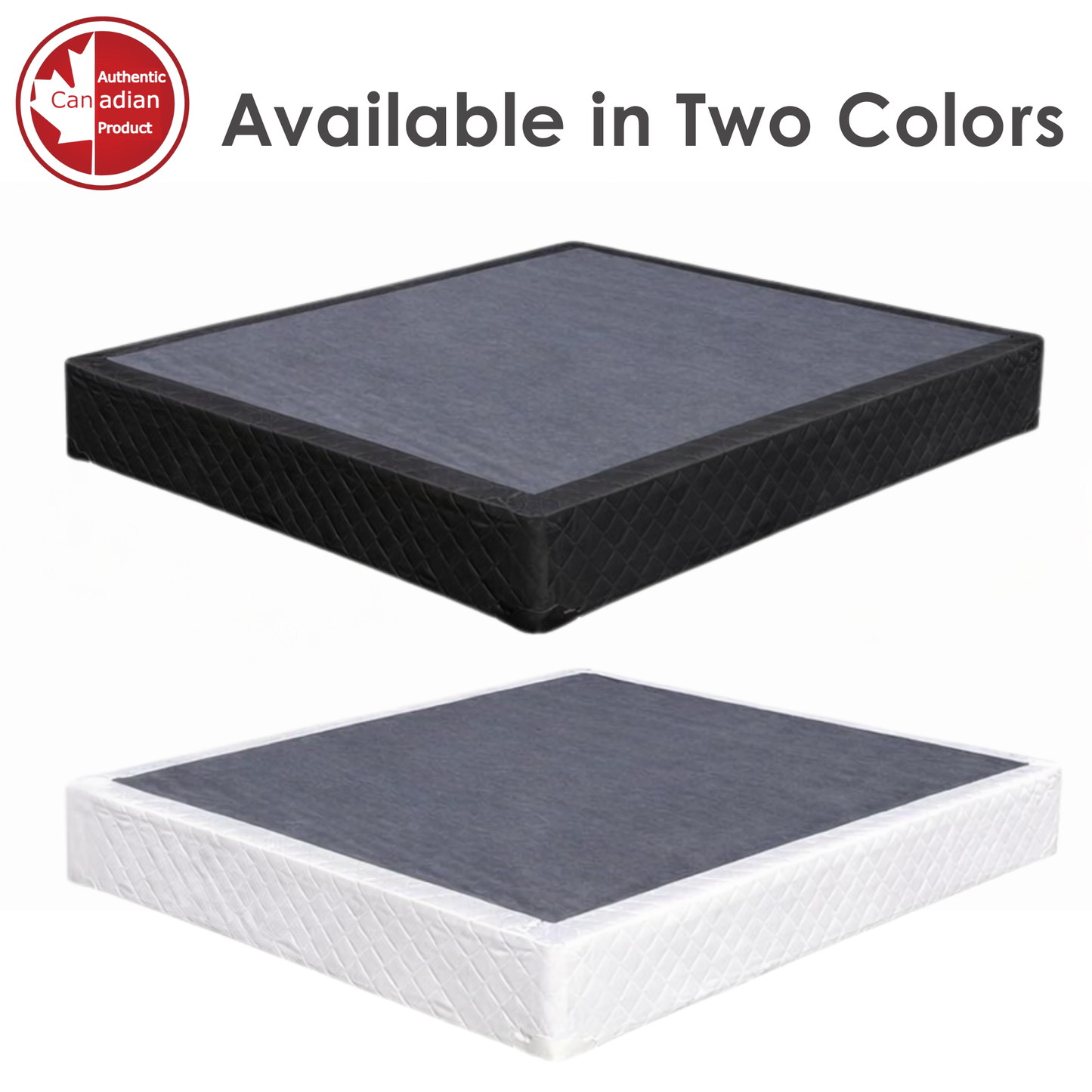 UltraFlex® RestEasy Mattress and BoxSpring Set- Reversible Gel-Infused Foam Mattress, Ideal for Bunk Beds, Trundle Beds, Caravans, RV, Bamboo Feel, CertiPUR-US® Certified, Medium Firmness, Conveniently Boxed (Made in Canada)
